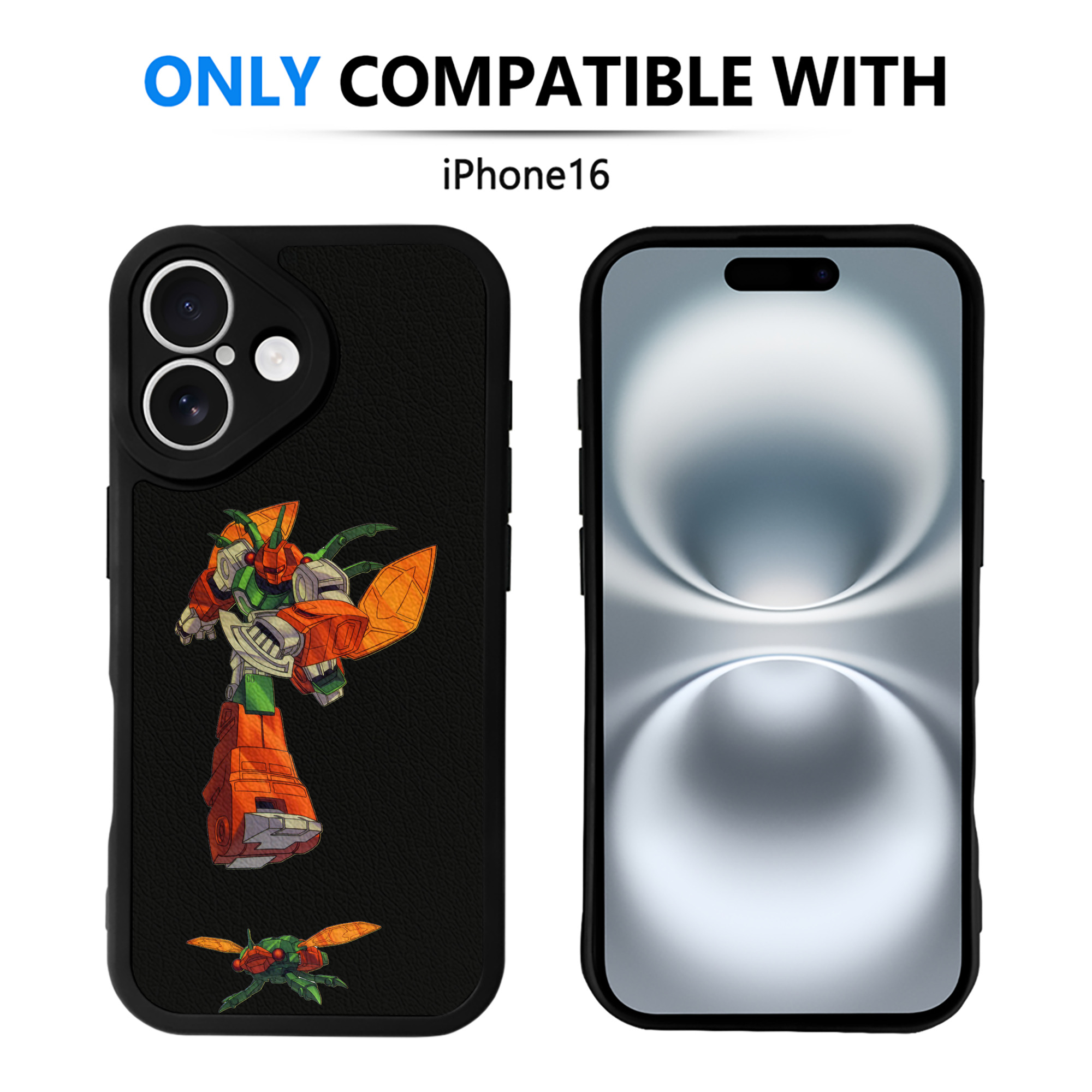 （画像用）  【iPhone 16シリーズ対応】シリコンスマホケース（レザー調） 材質：シリコン